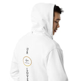 Beneficial Presence_ Medicine Owl _ Unisex fleece zip up hoodie